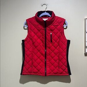 🎄Calvin Klein Red Quilted Vest